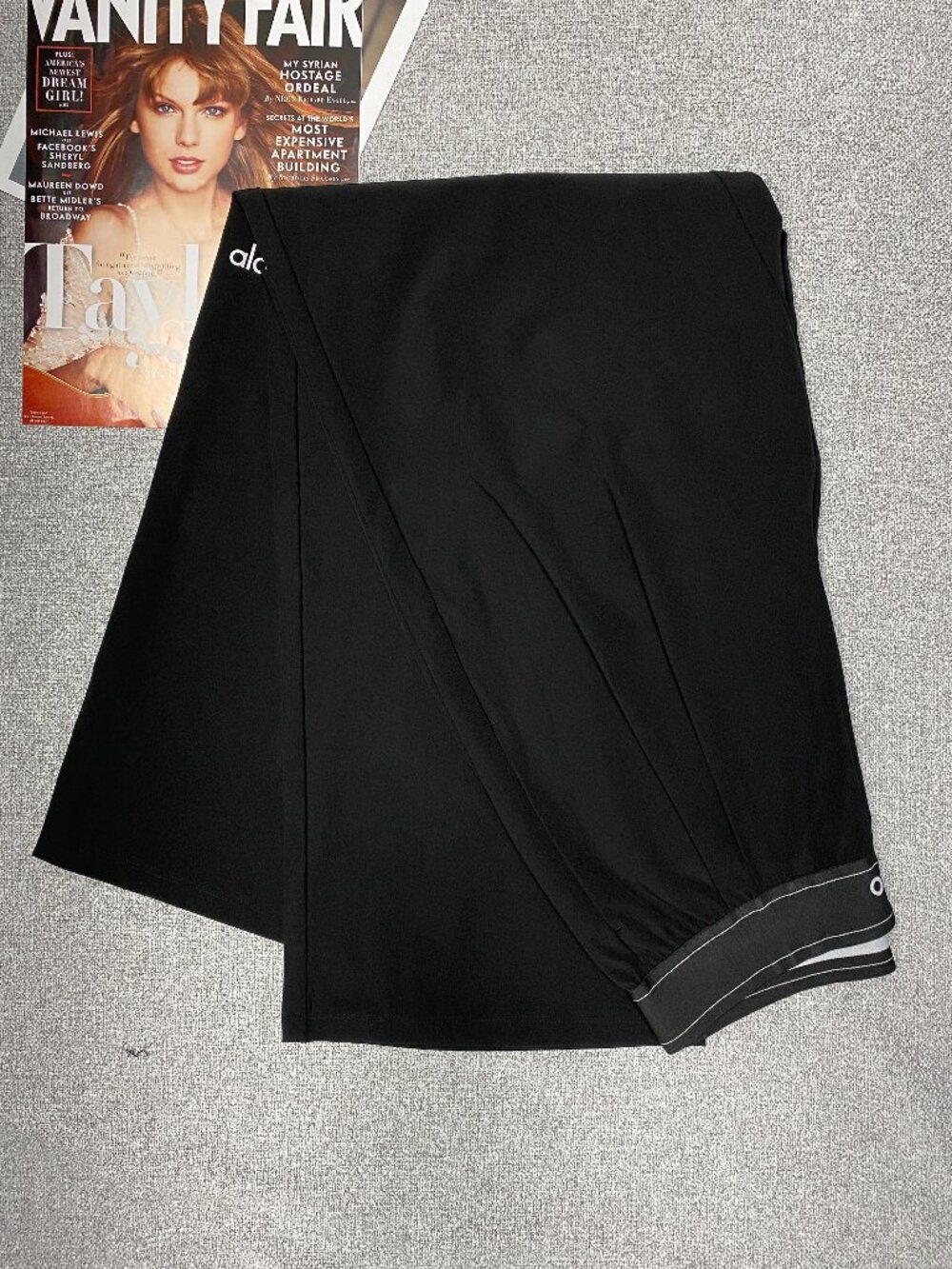 🦋ALO Yoga Suit Up Trouser Relaxed Wide Leg🖤30”Inseam/OnlyXXS-XS - Picture 6 of 7